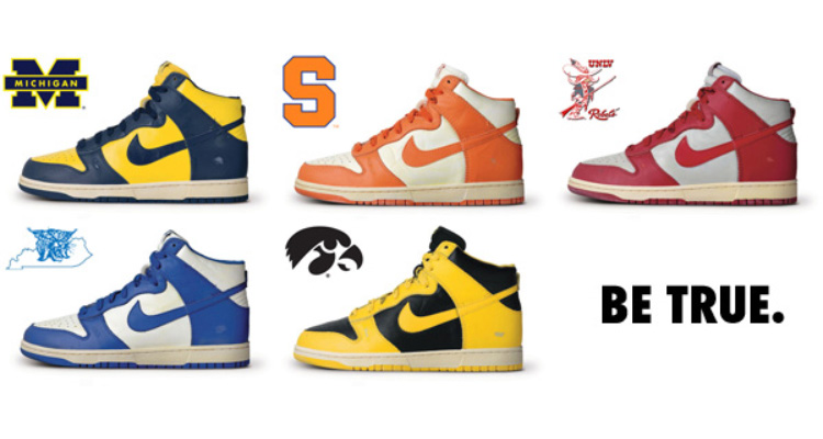 be true to your school dunks