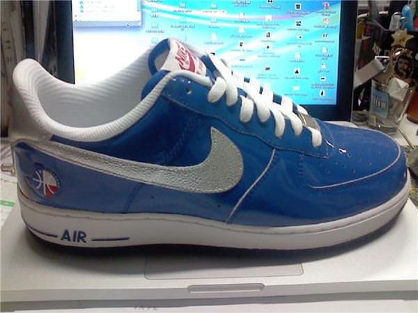 All blue air force on sale 1s