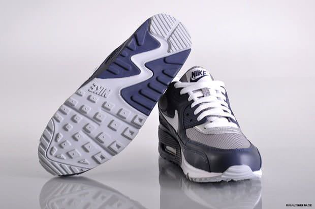 Nike Air Max 90 Navy Blue/Grey-White Kicks