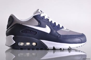 nike air max 90 white and navy blue