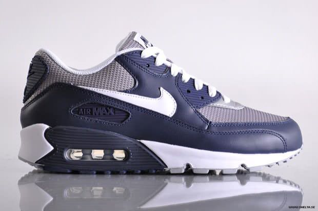 Nike Air Max 90 Navy Blue/Grey-White Kicks