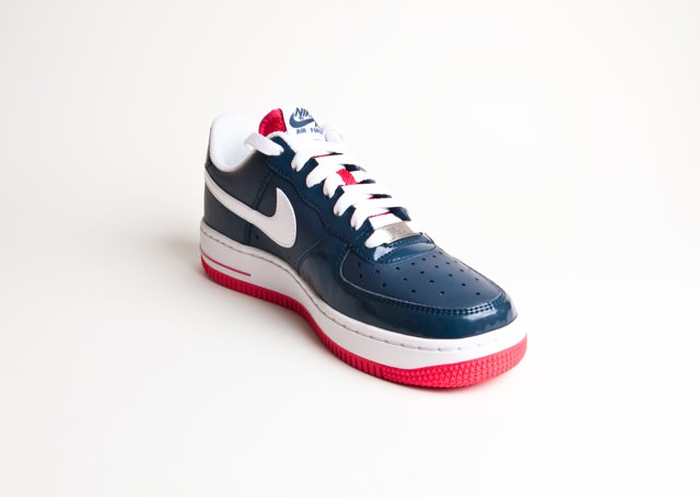 nike air force 1s red and blue