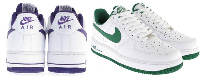 purple and green af1