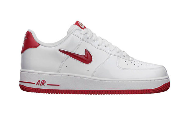air force 1 red nike sign