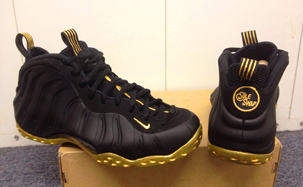 new foamposites black and gold