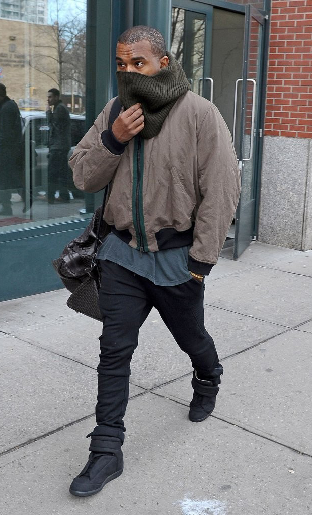 Kanye West in the Maison Margiela Future High Top
