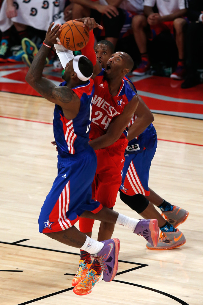 Kobe Bryant in the Nike Kobe 8 "Extraterrestrial" (photo by Scott Halleran/Getty Images via Zimbio)