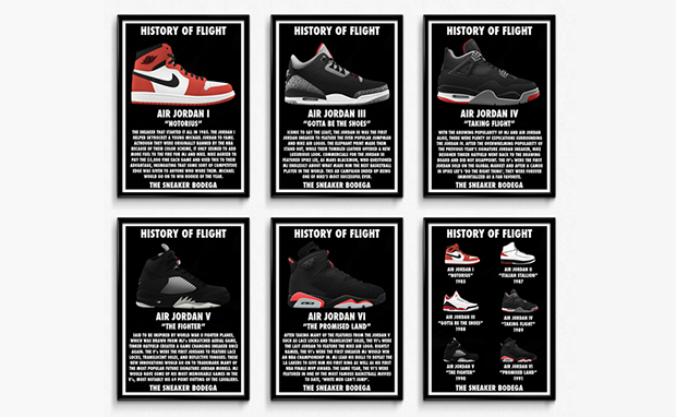 the history of air jordans poster