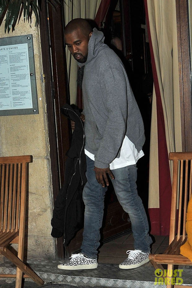 Kanye West in the Saint Laurent Sneakers 