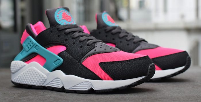 pink and teal huaraches