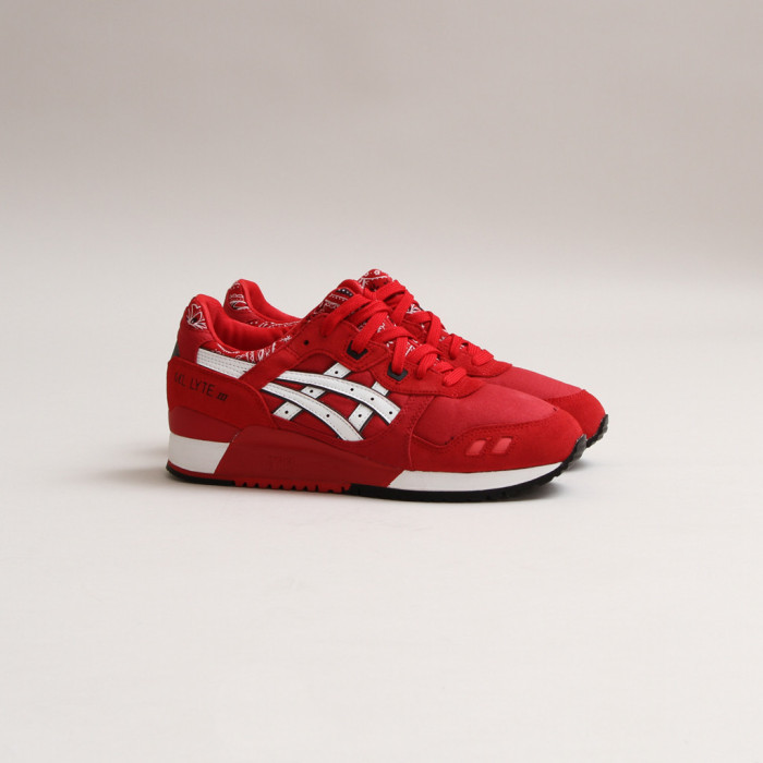 asics gel lyte iii red and white