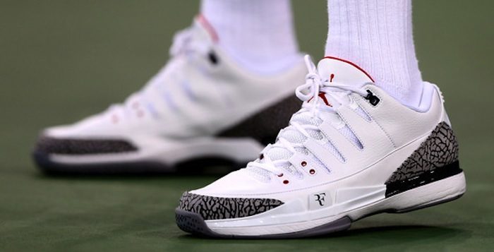 Roger Federer debuts NikeCourt Zoom Vapor AJ3 by Jordan | Nice Kicks
