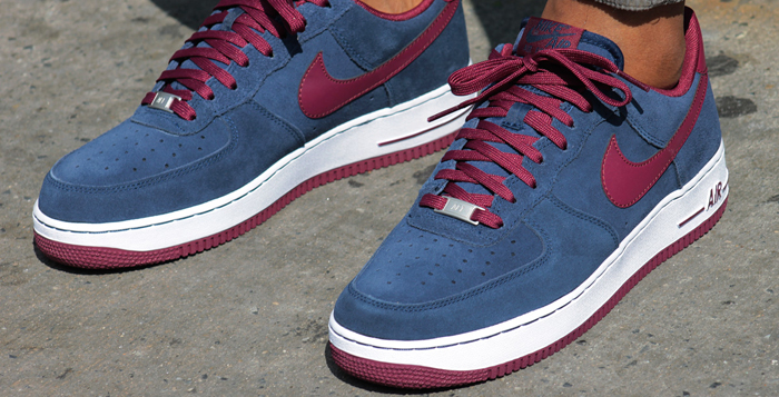 navy blue suede air force ones