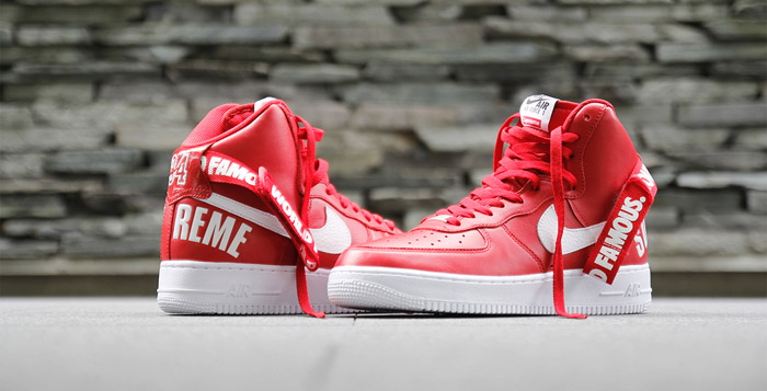 Up Close with the Supreme x Nike Air Force 1 High 