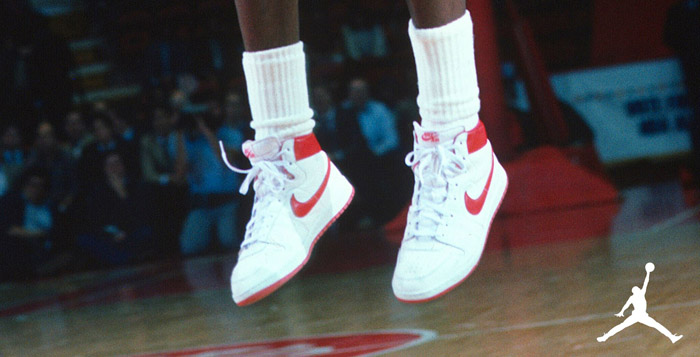 michael jordan's first basketball shoes