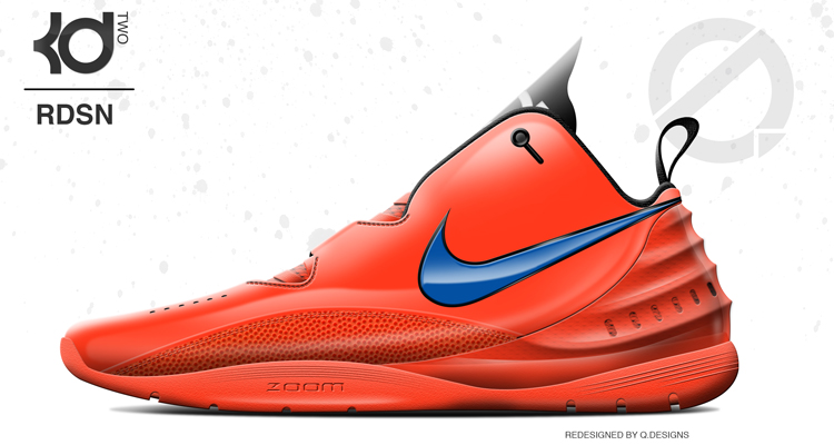 Nike KD II Redesign Design by Q.Designs