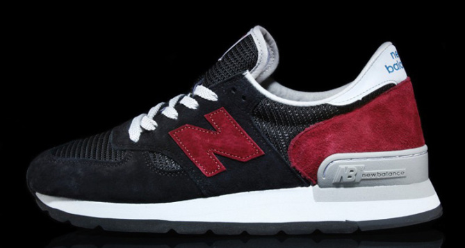 new balance 990 red and black