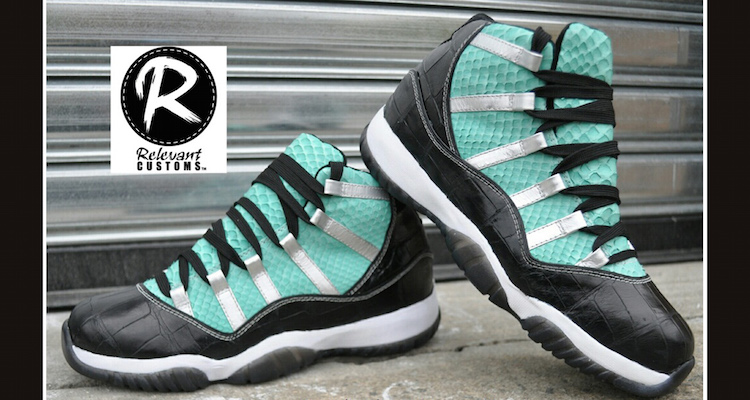SneakerFiles.com on X: Tiffany Air Jordan 14 custom by