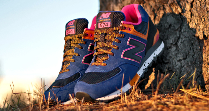 navy blue and pink new balance