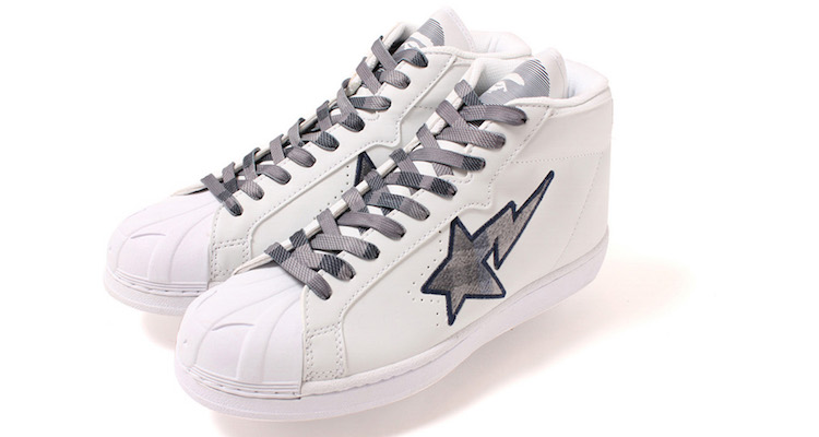 Bathing Ape Skull Sta Hi White/Grey