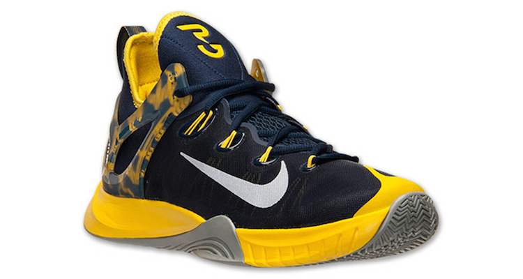 paul george shoes black and yellow