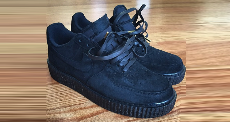 all black suede nike air force 1