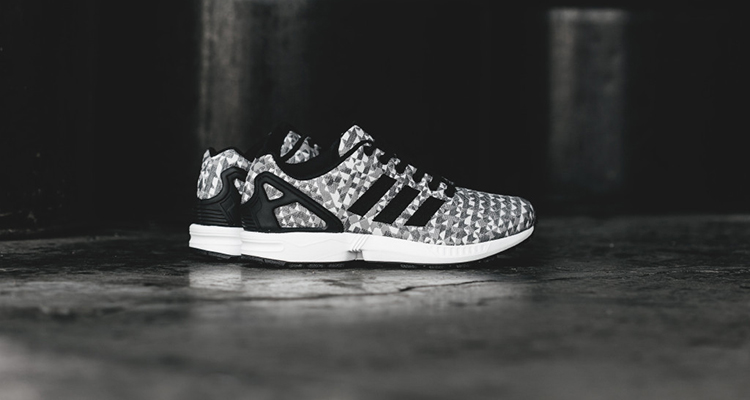 adidas flux black and white