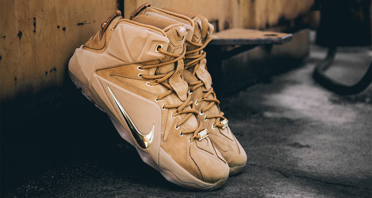 check out a detailed look at the online nike lebron 12 ext wheat 1