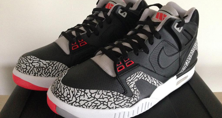 check out andre agassis nike air tech challenge 2 black cement customs 1