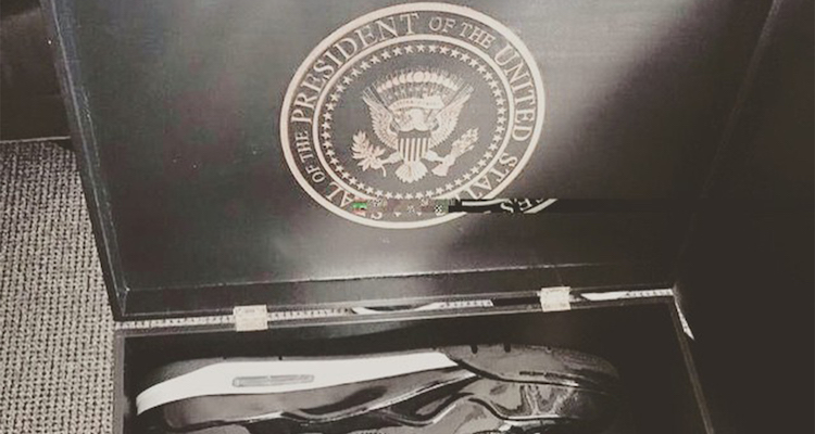 nike gifted president obama with a personalized sneaker box 1