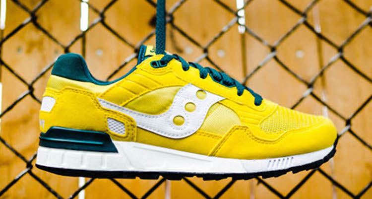 saucony green and yellow shoes