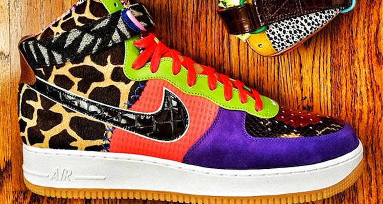 check out dj clark kents xiii Nike air force 1 high wtf bespoke 1
