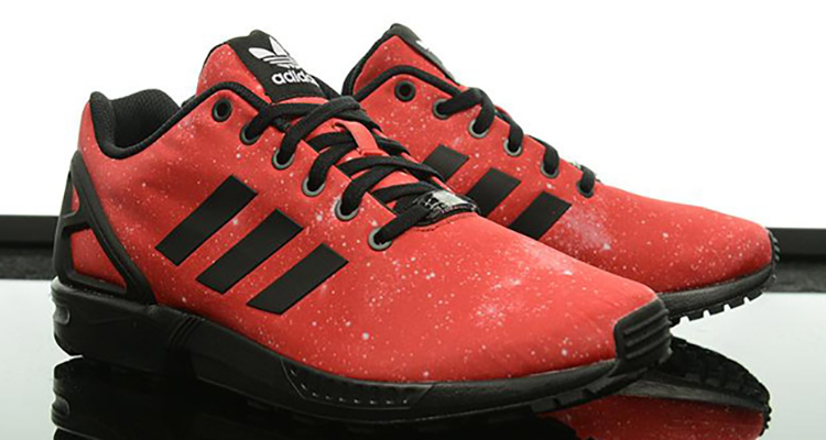 all red adidas zx flux