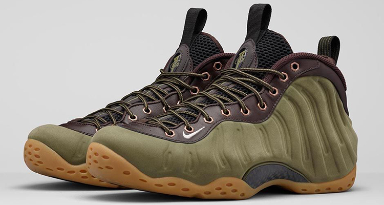 nike air foamposite one olive 1