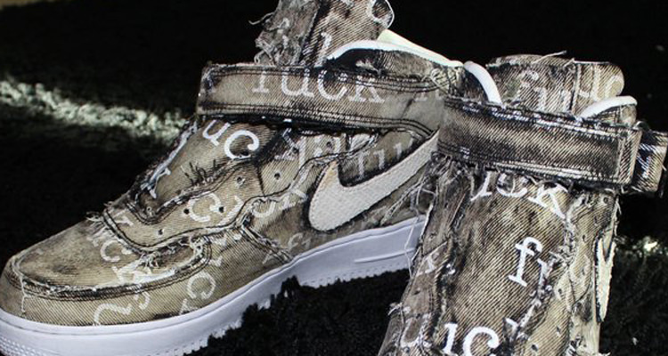 John Geiger Bleached a Supreme Jacket and Turned it Into an Air Force 1