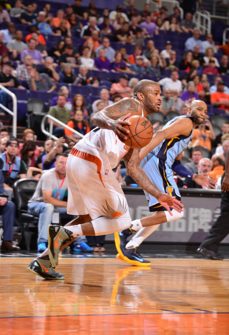 P.J. Tucker in the Nike Hyperdunk 2011 "Galaxy"