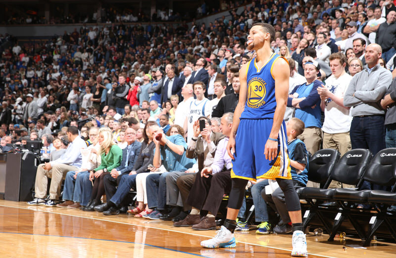 Stephen Curry wearing the Under Armour Curry Two