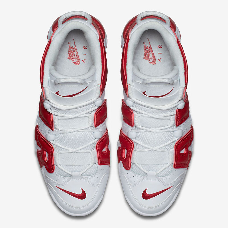 Nike Air More Uptempo White/Varsity Red // Coming Soon | Nice Kicks