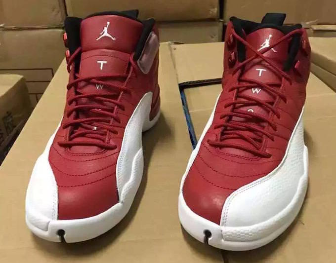all white 12s with red Shop Clothing 