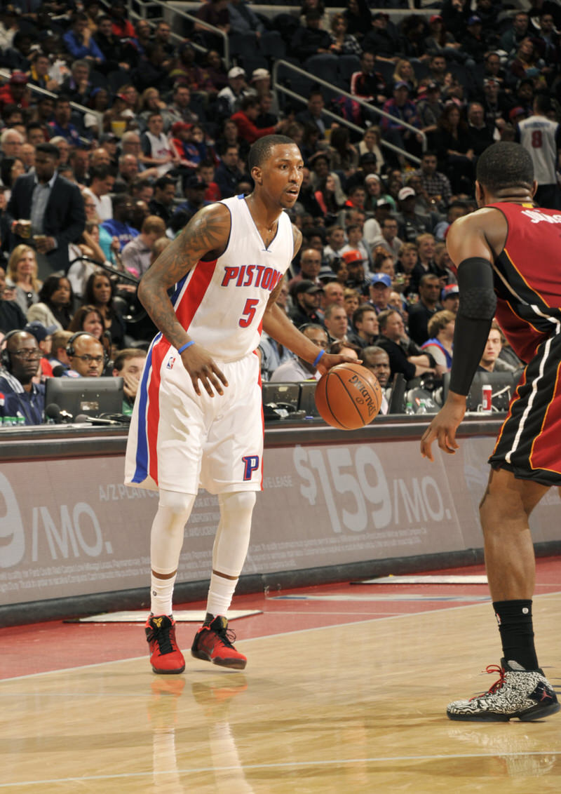 Kentavious Caldwell-Pope in the Nike Kobe 11 "Achilles Heel" 