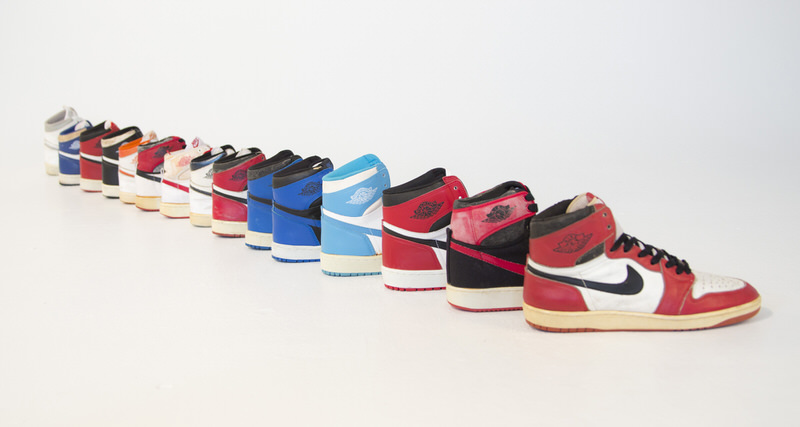 collection of jordan 1s
