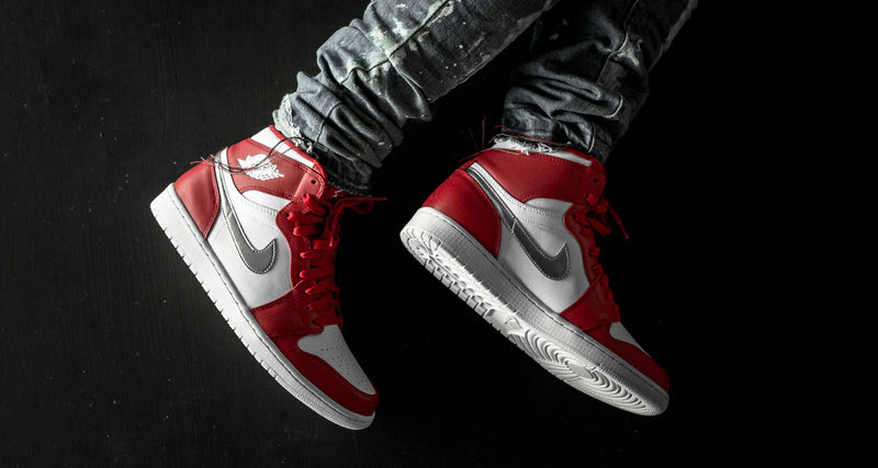 Air Jordan 1 High Gym Red/Metallic Silver // Release Date | Nice Kicks