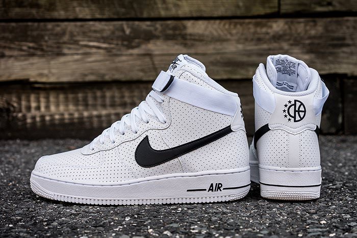 air force 1 high black and white