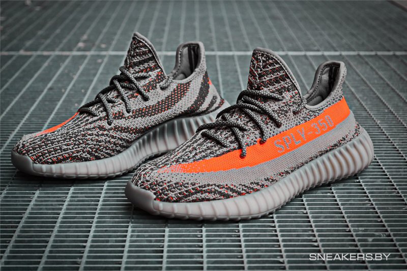 yeezy boost 350 grey and red