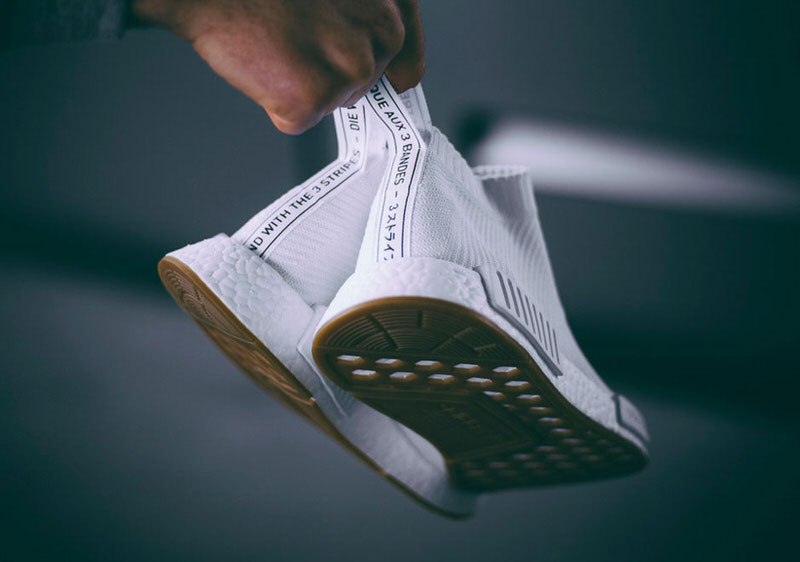 adidas NMD City Sock White/Gum Drops in 