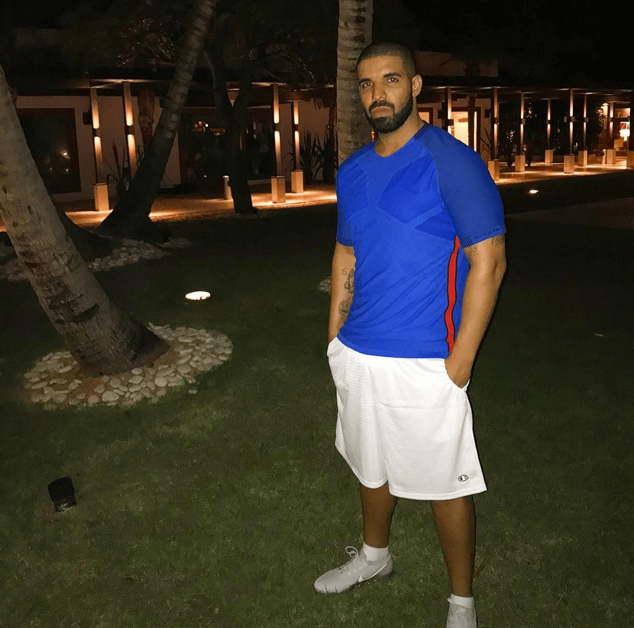 Drake in the Nike Air Vapormax 