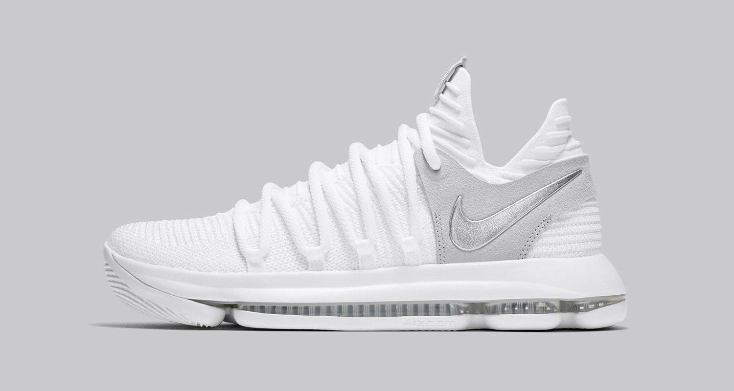 kd shoes all white