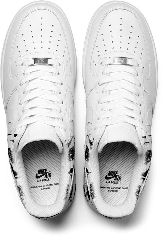 Comme des Garcons SHIRT x Supreme x Nike Air Force 1 Low Launches this Week  | Nice Kicks