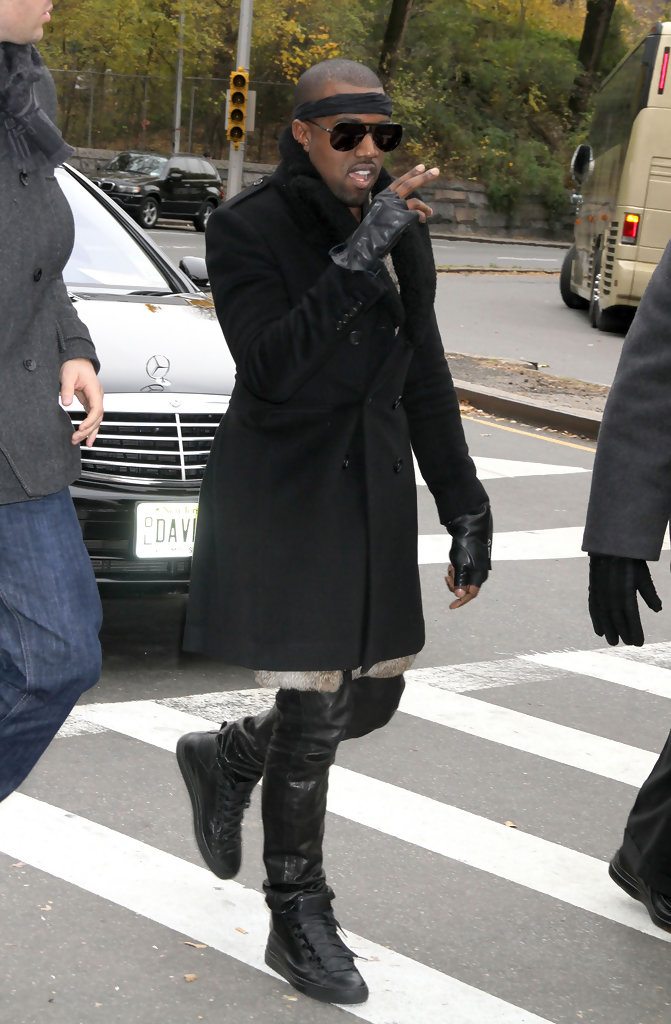 Kanye West in the Balenciaga Arena 