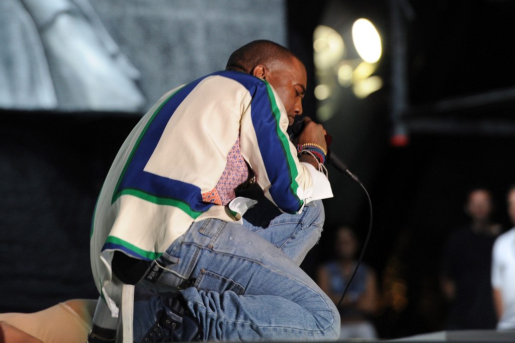 Kanye West in the Lanvin Sneakers 